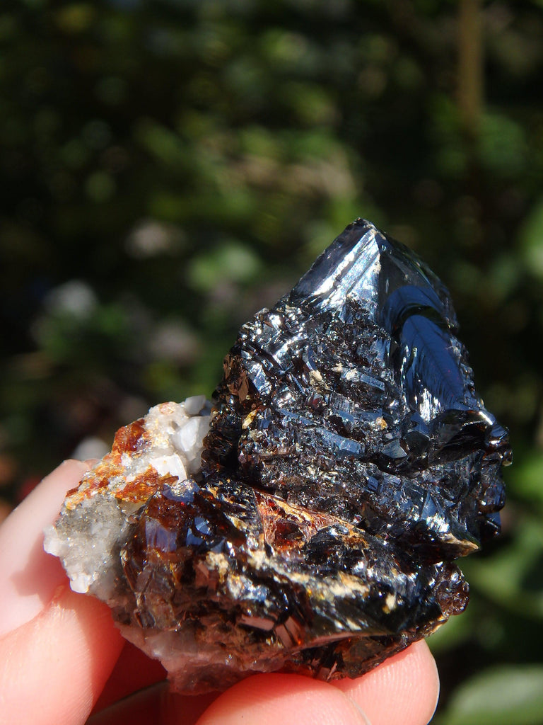 Shiny Deep Burgundy Sphalerite Specimen From Elmwood Mine - Earth Family Crystals