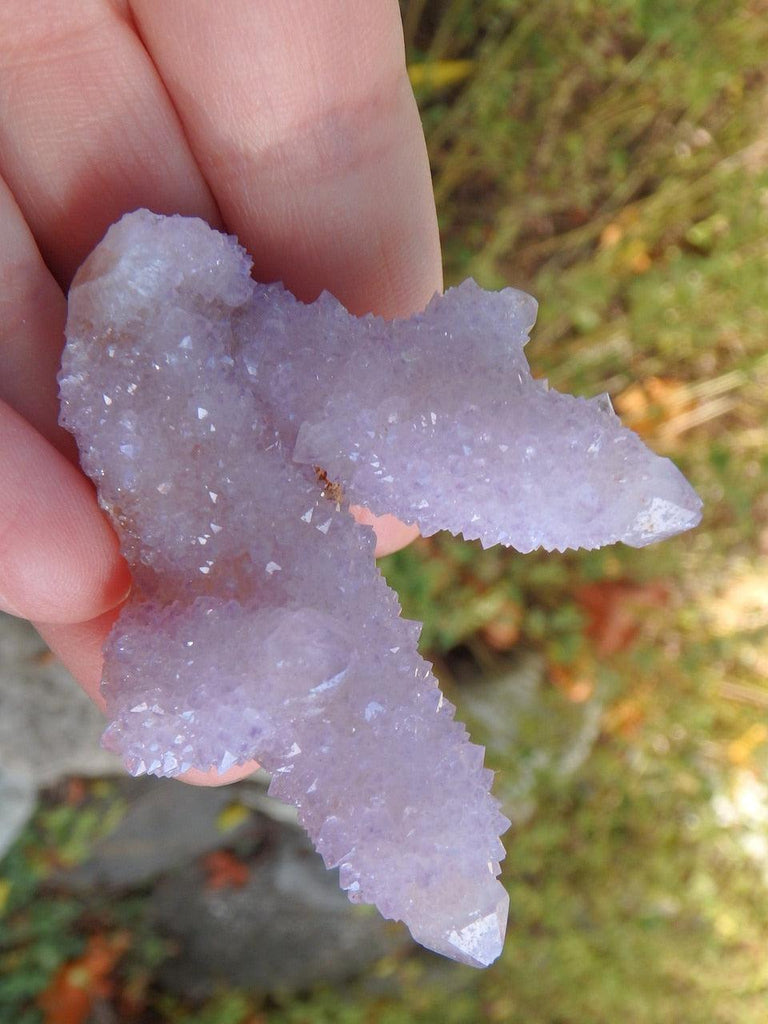 Sparkly Lavender Amethyst Spirit Quartz Cluster 1 - Earth Family Crystals