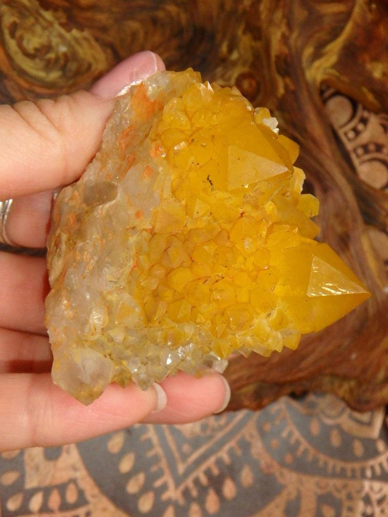 Natural Large Deep Golden Citrine Spirit Quartz Specimen - Earth Family Crystals