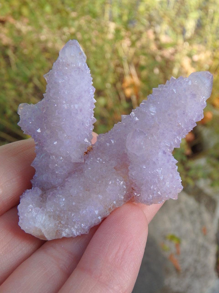 Sparkly Lavender Amethyst Spirit Quartz Cluster 1 - Earth Family Crystals