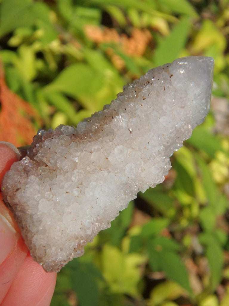 Twinkling Sparkle White Spirit Quartz Point With Phantom & Record Keepers - Earth Family Crystals