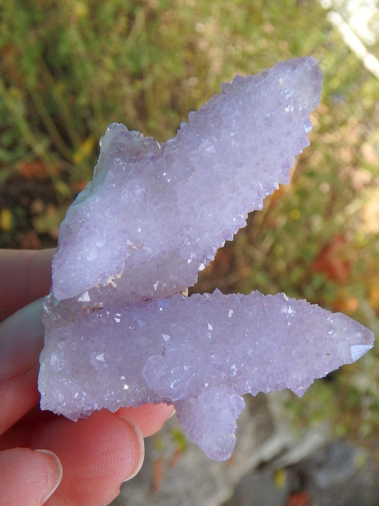 Sparkly Lavender Amethyst Spirit Quartz Cluster 1 - Earth Family Crystals