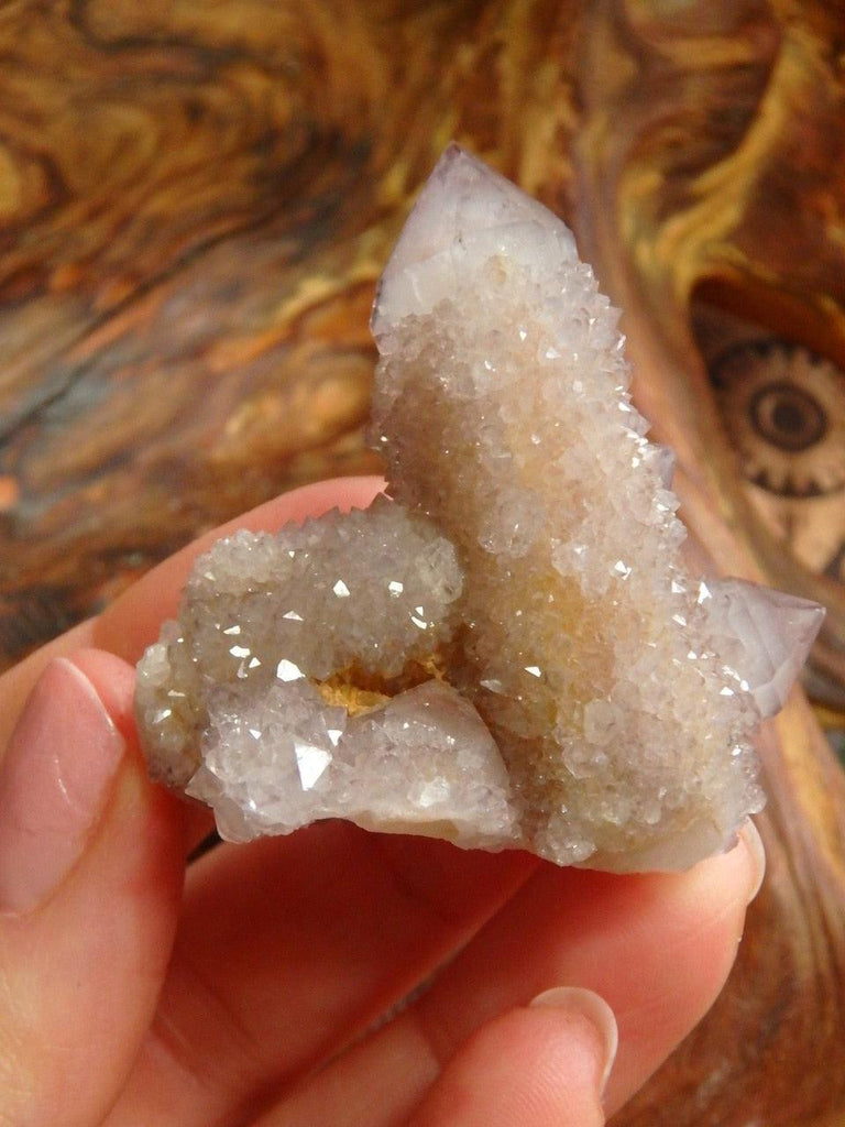 Sparkling Fairy Family Ametrine Spirit Quartz Cluster - Earth Family Crystals
