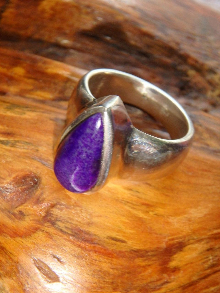 Healing Jelly Purple Genuine Sugilite Ring In Sterling Silver (Size 7) - Earth Family Crystals