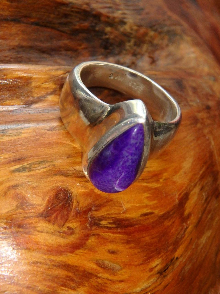 Healing Jelly Purple Genuine Sugilite Ring In Sterling Silver (Size 7) - Earth Family Crystals