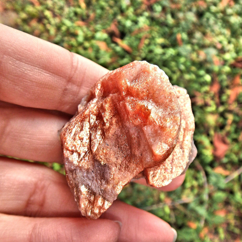 Raw & Healing Lava Gold Fire Sunstone Chunk From India - Earth Family Crystals