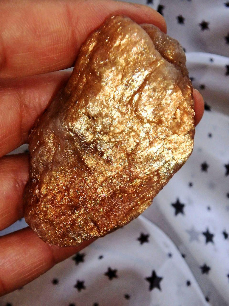Lava Gold Fire Flash Sunstone Raw Specimen From India - Earth Family Crystals