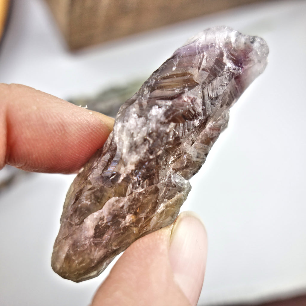 Powerful Raw Super 7 Hand Held Specimen From Brazil 1 - Earth Family Crystals