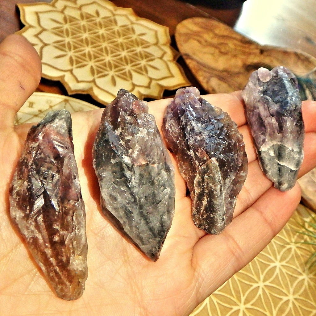 Extreme Healing Natural Super 7 (Melody Stone) Hand Held Point From Brazil (1) - Earth Family Crystals