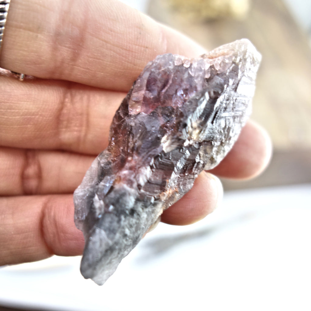 Powerful Raw Super 7 Hand Held Specimen From Brazil 2 - Earth Family Crystals