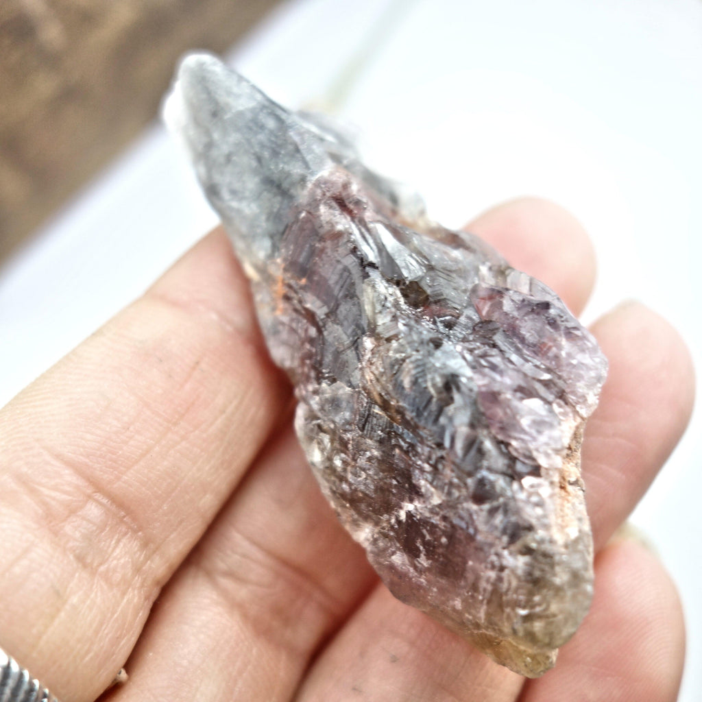 Powerful Raw Super 7 Hand Held Specimen From Brazil 2 - Earth Family Crystals