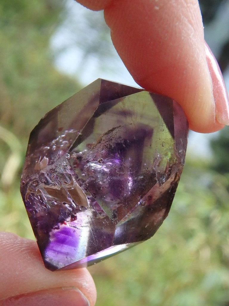 Gorgeous Inclusions Polished DT Super 7 Collectors Specimen - Earth Family Crystals