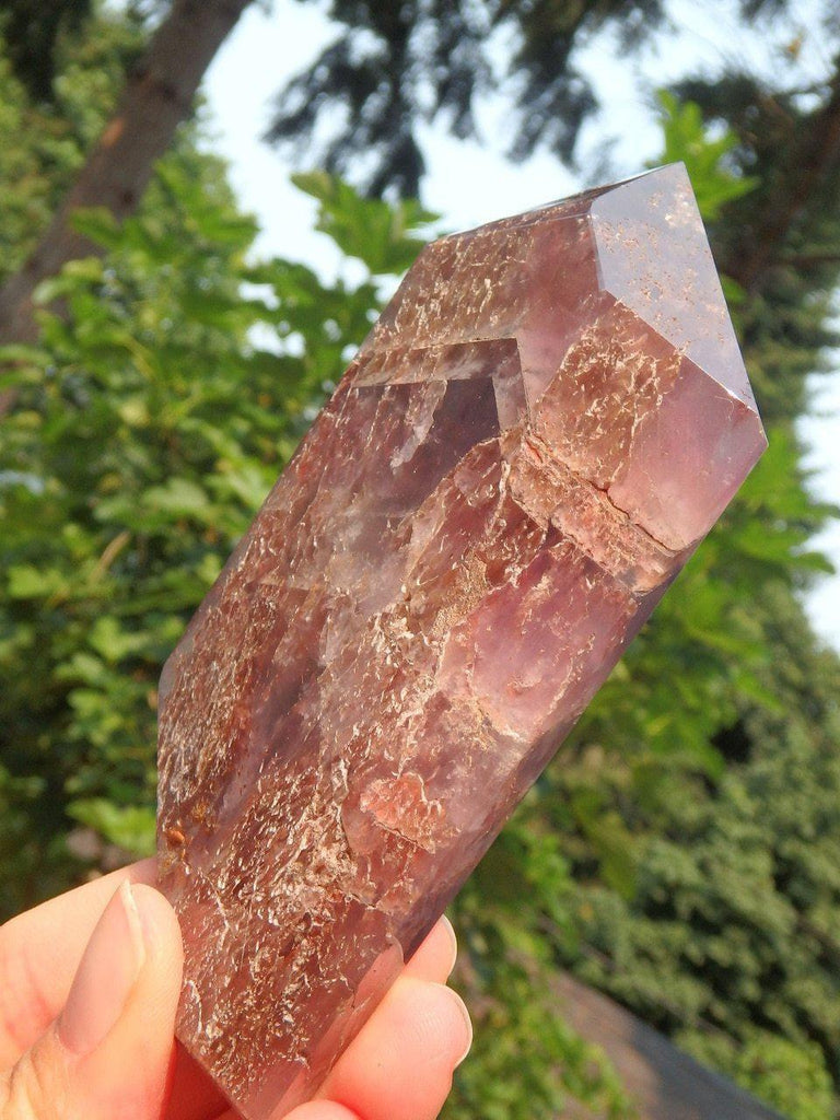 Brilliant Inclusions Partially Polished Super 7 Free Form Specimen - Earth Family Crystals