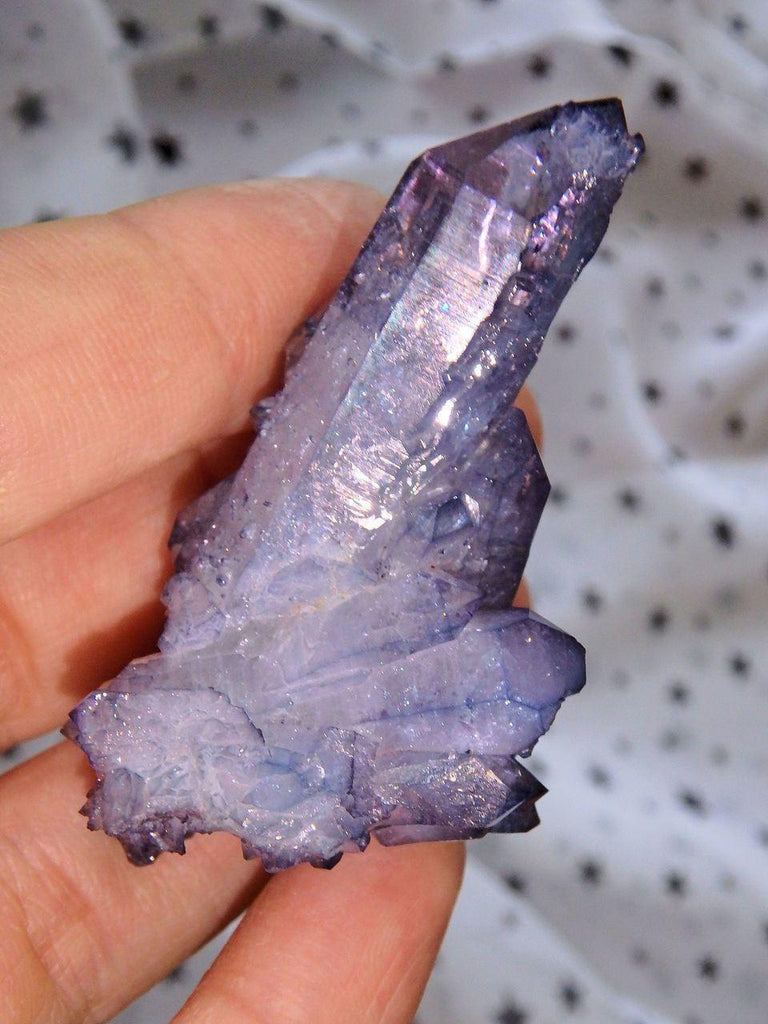 Amazing Sparkle Arkansas Quartz Tanzan Aura Cluster 2 - Earth Family Crystals