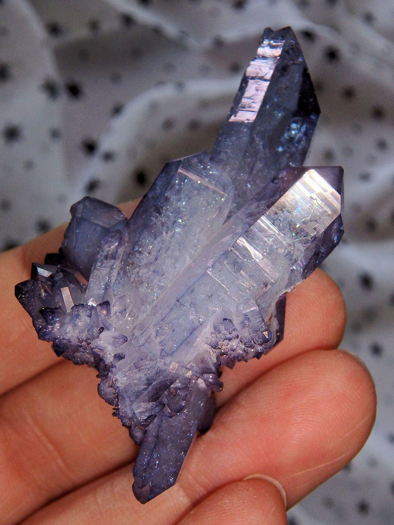 Amazing Sparkle Arkansas Quartz Tanzan Aura Cluster 2 - Earth Family Crystals