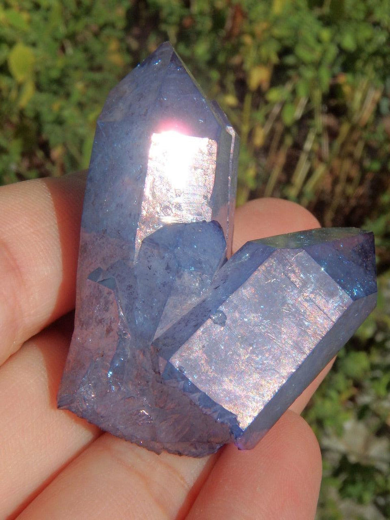 Reserved For Danielle G. Fantastic Self Healing Tanzan Aura Quartz Cluster From Arkansas - Earth Family Crystals