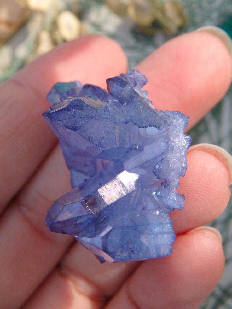 Tanzan Aura Quartz Cluster 3 - Earth Family Crystals
