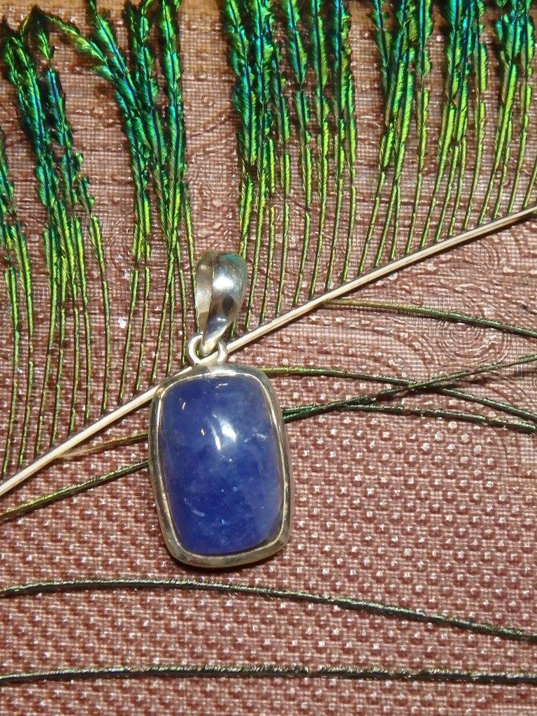Fine Tanzanite Gemstone Pendant In Sterling Silver 1 (Includes Silver Chain) - Earth Family Crystals