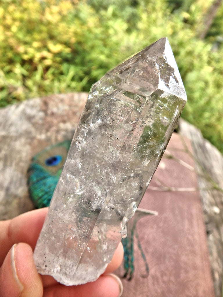 Moving Water Fragment Inclusion Tibetan Quartz Point1 - Earth Family Crystals