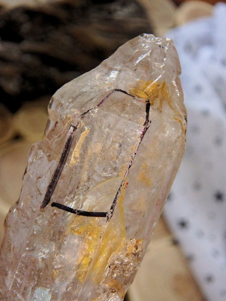 Moving Ancient Water Bubble Enhydro DT Tibetan Quartz Point - Earth Family Crystals
