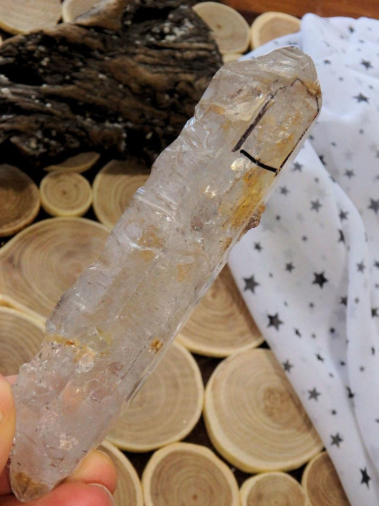 Moving Ancient Water Bubble Enhydro DT Tibetan Quartz Point - Earth Family Crystals