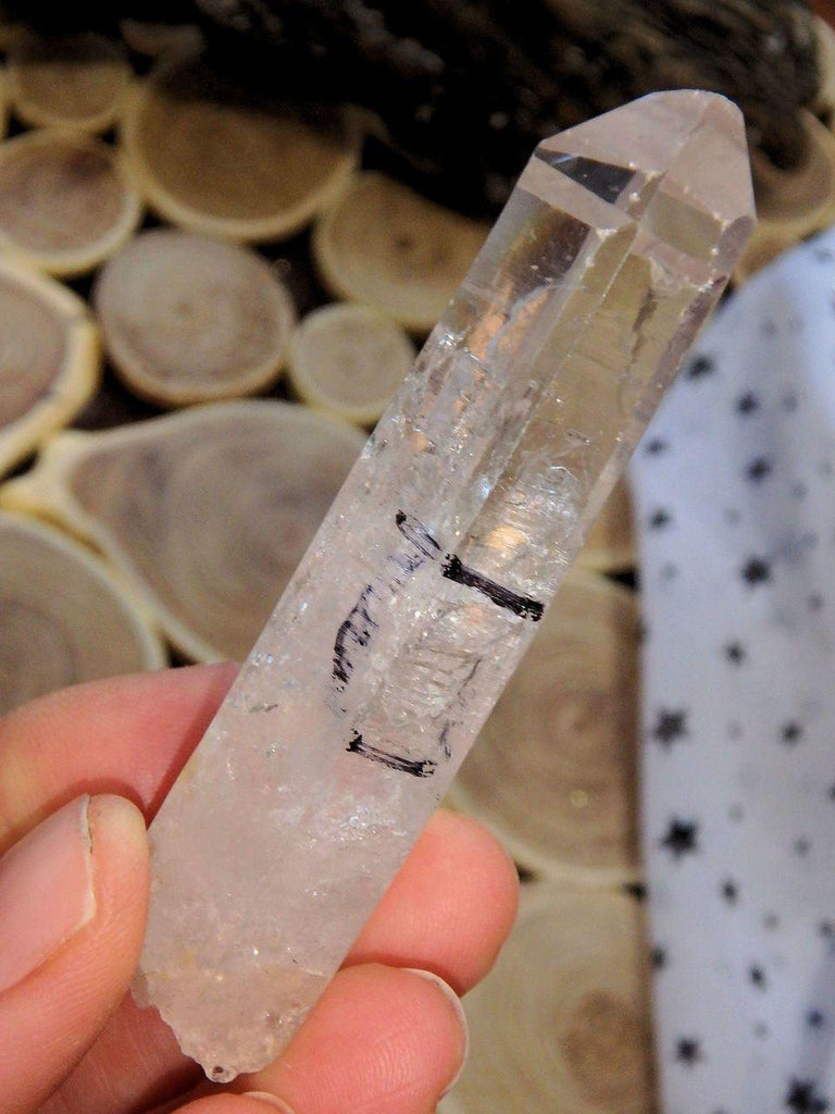Brilliant Water Bubble Included Tibetan Quartz Point - Earth Family Crystals
