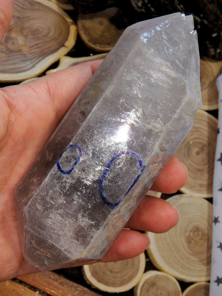 Large Moving Water Bubble Frosty DT Tibetan Quartz Point - Earth Family Crystals