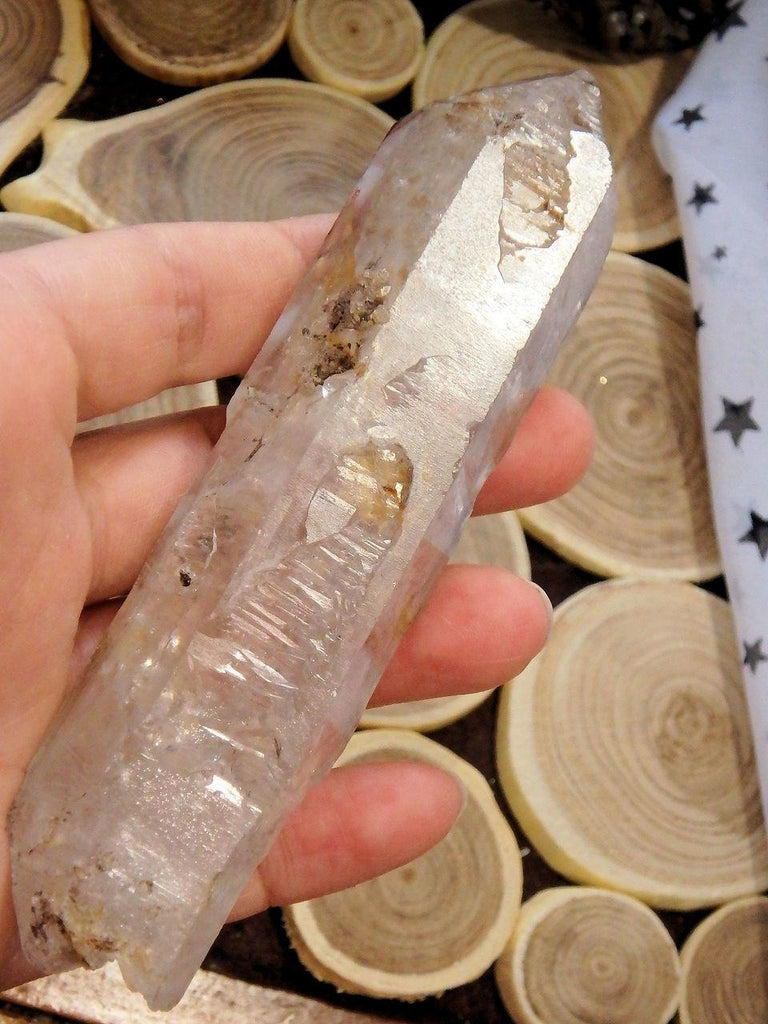 Moving Ancient Water Bubble Enhydro DT Tibetan Quartz Point - Earth Family Crystals