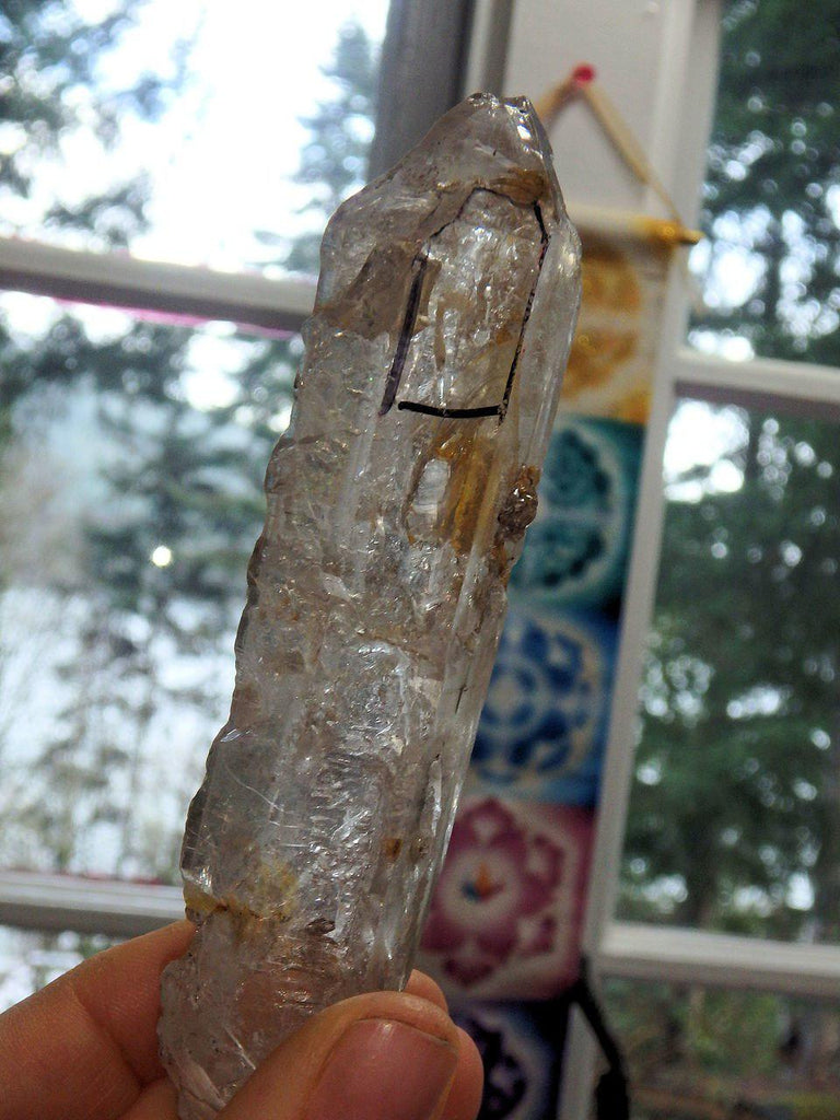 Moving Ancient Water Bubble Enhydro DT Tibetan Quartz Point - Earth Family Crystals