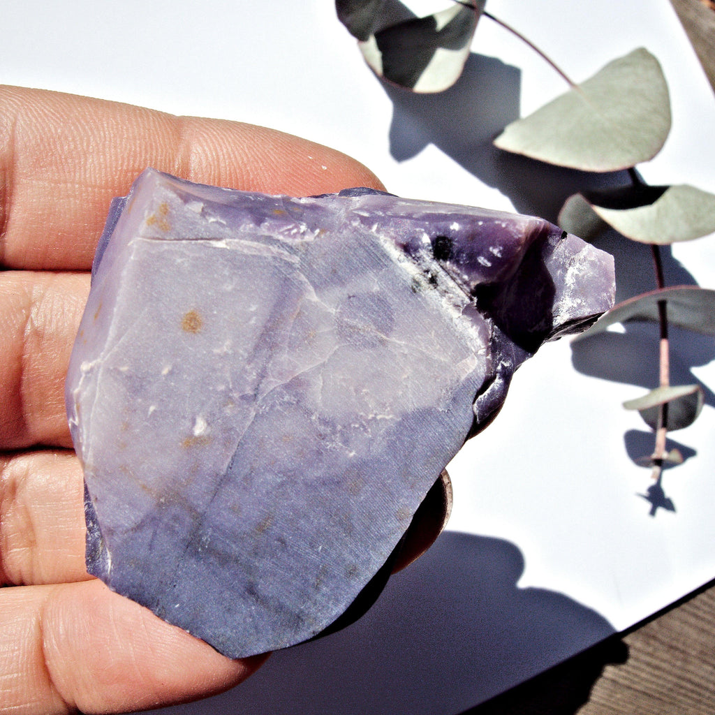 Raw & Unpolished Deep Purple Tiffany Stone Specimen From Utah - Earth Family Crystals
