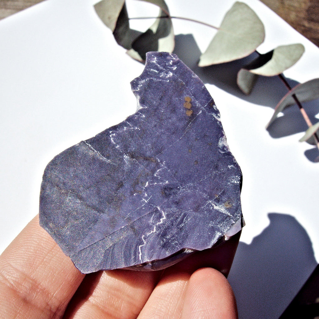Raw & Unpolished Deep Purple Tiffany Stone Specimen From Utah - Earth Family Crystals