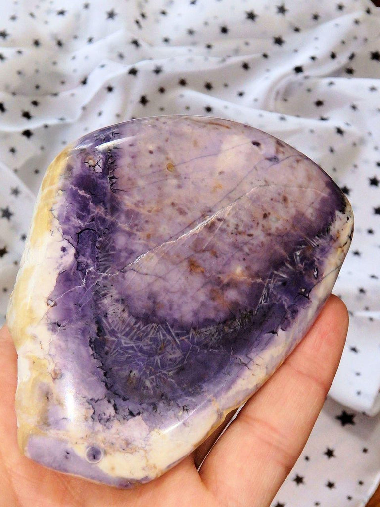 Pastel Purple Standing Tiffany Stone Partially Polished - Earth Family Crystals
