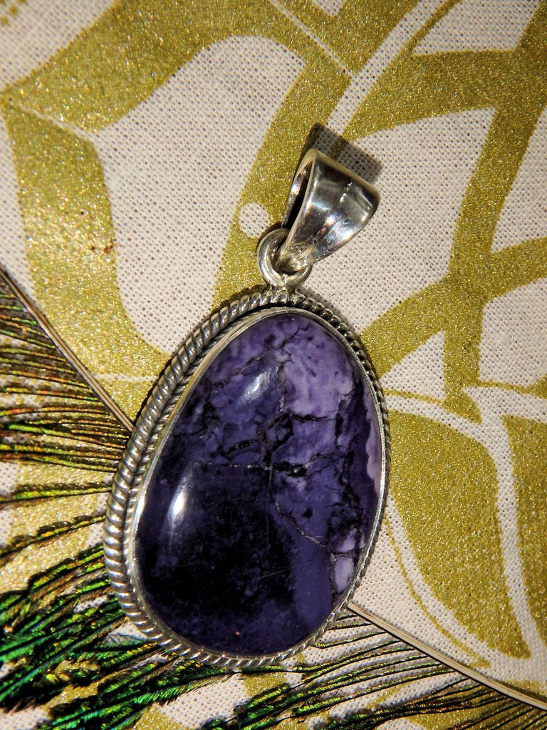 Purple Passion Tiffany Stone Pendant in Sterling Silver (Includes Silver Chain) - Earth Family Crystals