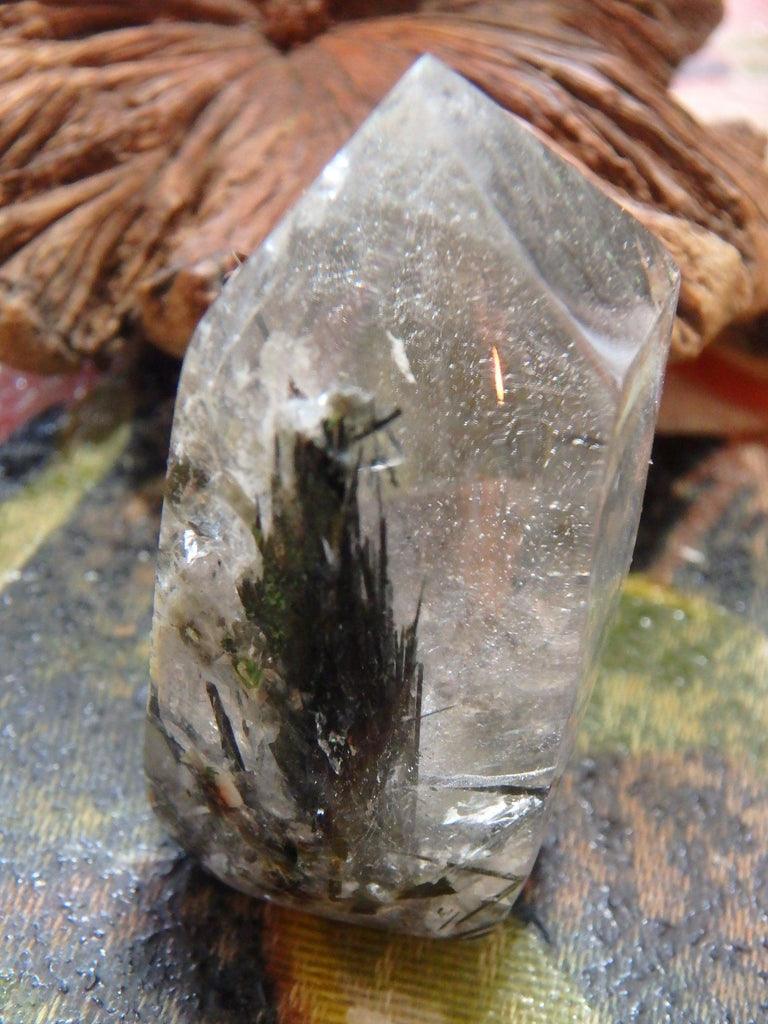 Polished Tourmalated Himalayan Quartz Free Form Specimen 3 - Earth Family Crystals