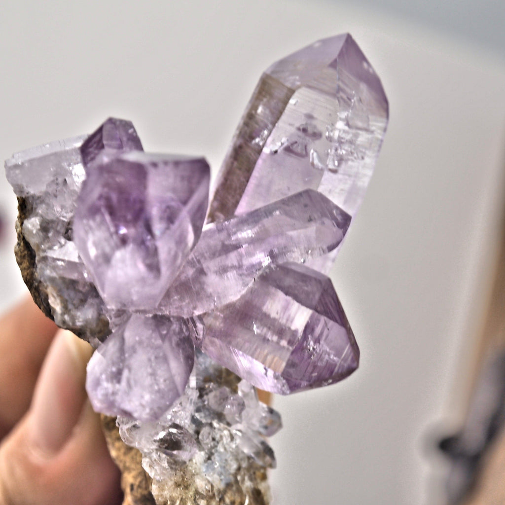 Beautiful Natural Purple Vera Cruz Amethyst Cluster From Mexico - Earth Family Crystals