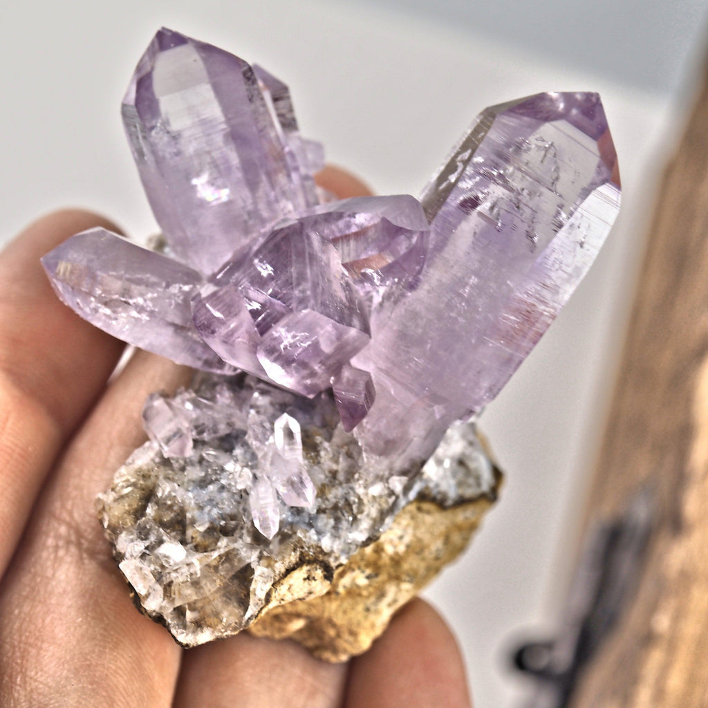 Beautiful Natural Purple Vera Cruz Amethyst Cluster From Mexico - Earth Family Crystals