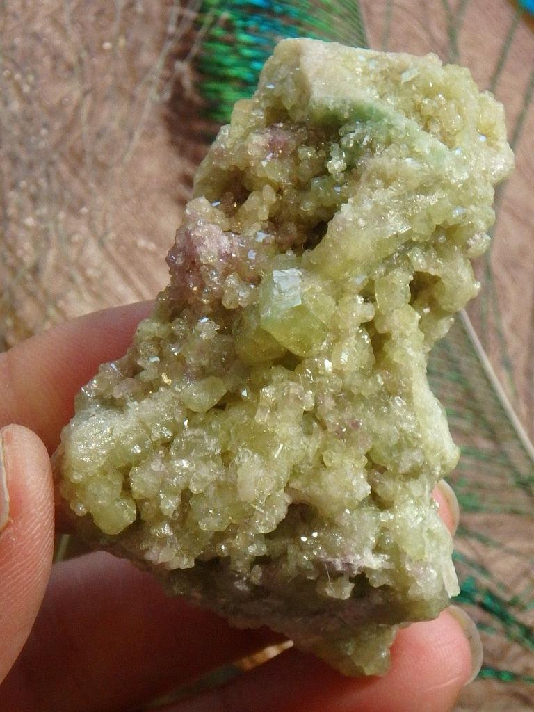 Exotic Green Vesuvianite Specimen From Quebec 1 - Earth Family Crystals