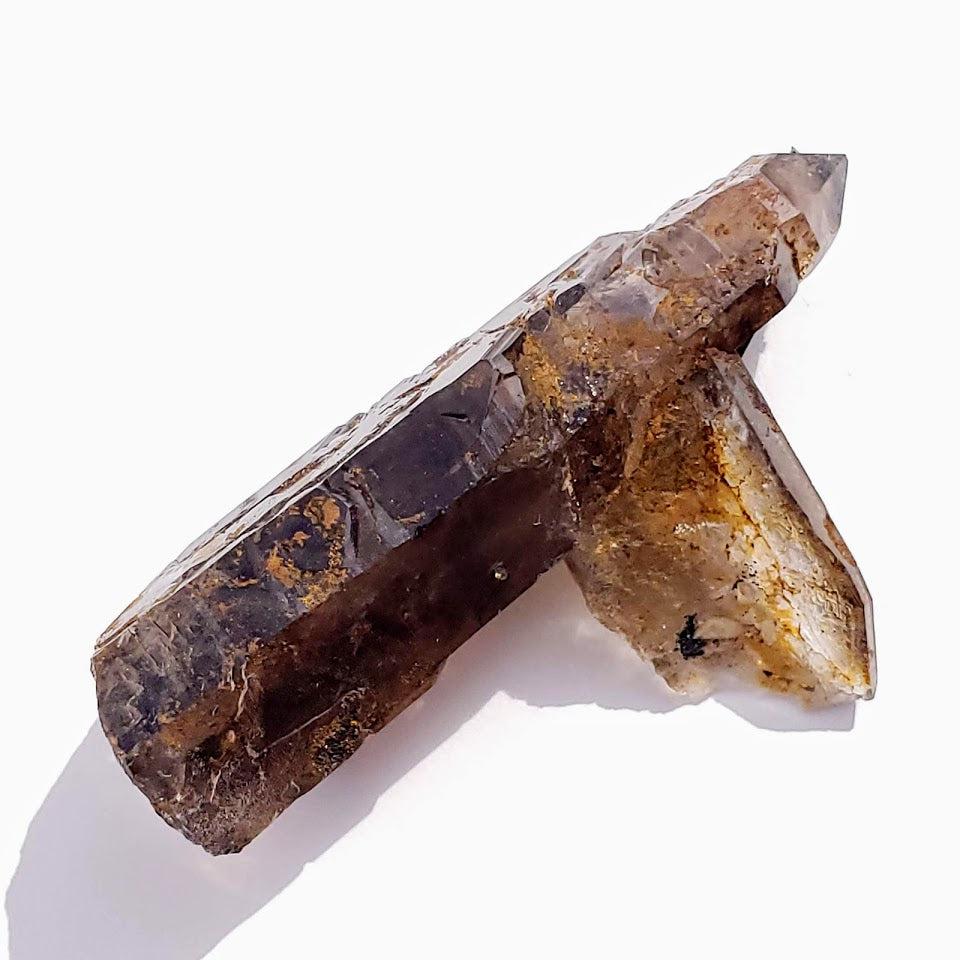 Natural Gemmy Smoky Quartz With Aegirine Inclusions From Malawi - Earth Family Crystals