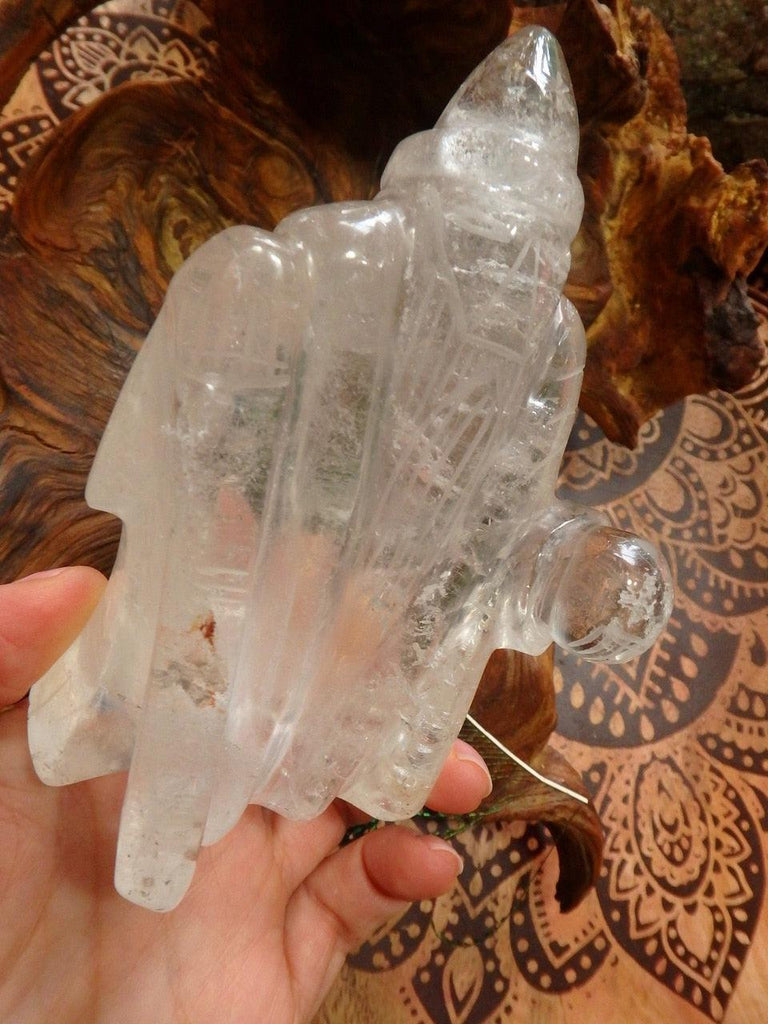 Wise Old Wizard & Crystal Ball Clear Quartz Display Specimen - Earth Family Crystals