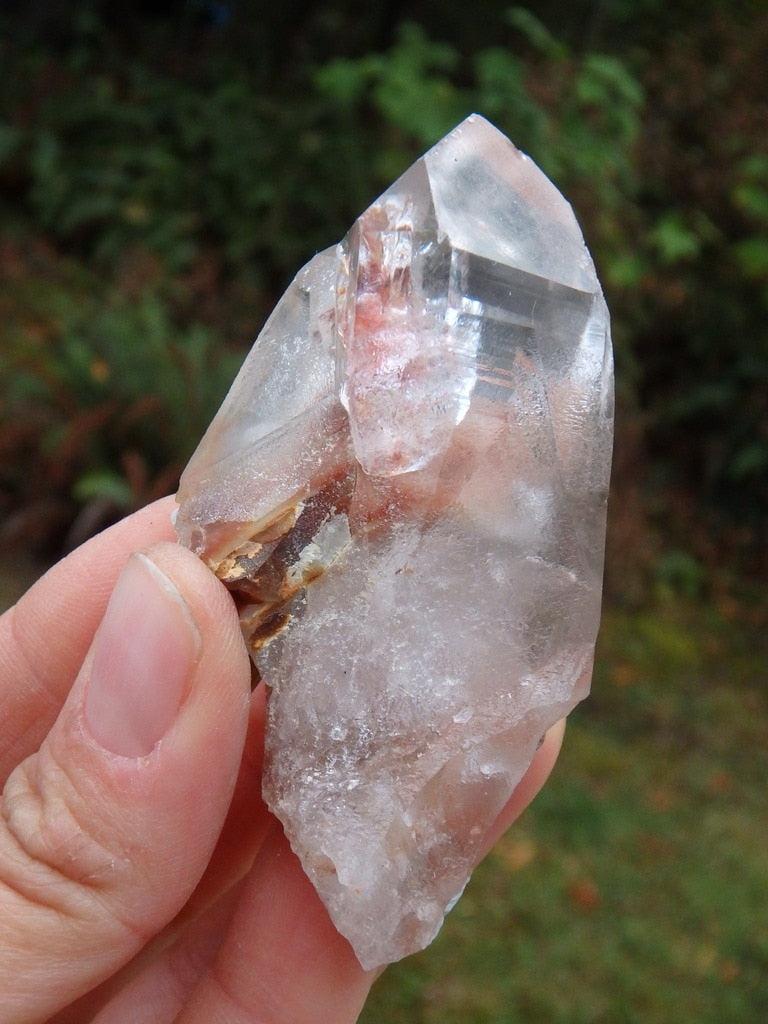 Fascinating Inclusions Angel Phantom Quartz Specimen From Brazil - Earth Family Crystals