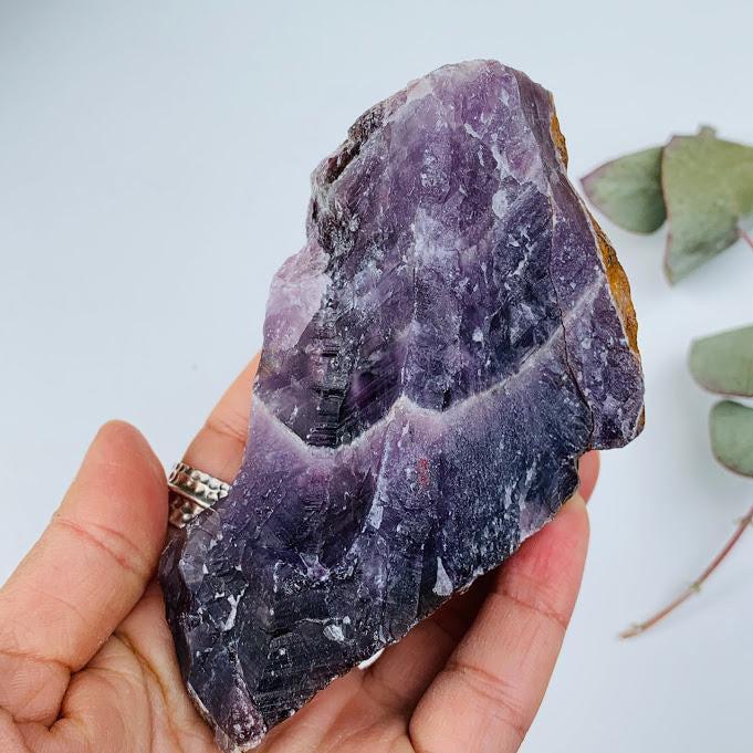 Deep Purple Genuine Canadian Auralite-23 Standing Chunky Raw Display Specimen - Earth Family Crystals