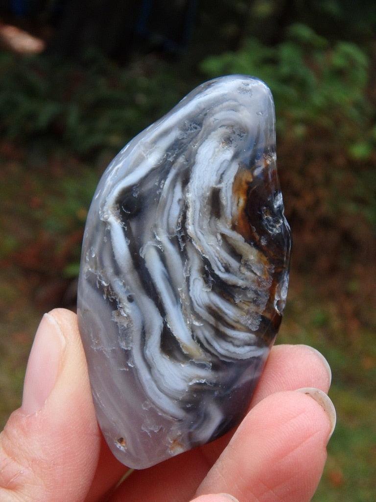 Enhydro Agate Polished Specimen From Brazil - Earth Family Crystals