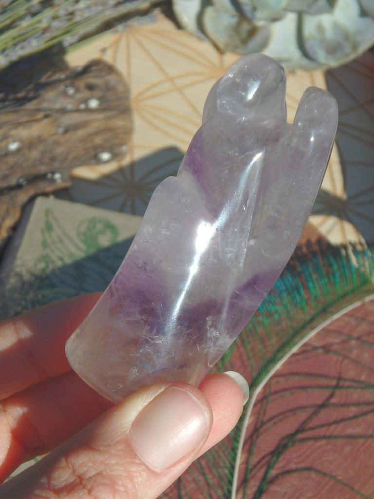 Amazing Amethyst Angel Carving 2 - Earth Family Crystals