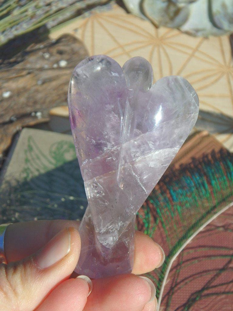 Amazing Amethyst Angel Carving 4 - Earth Family Crystals