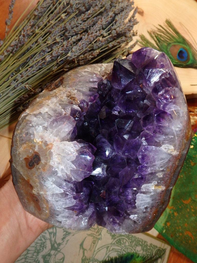 XL Deep Purple Amethyst Geode 8 - Earth Family Crystals