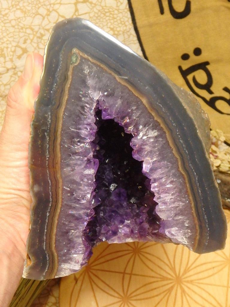 XL Breathtaking Deep Cathedral Cave Amethyst Geode Specimen From Uruguay - Earth Family Crystals