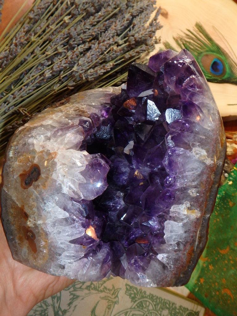 XL Deep Purple Amethyst Geode 8 - Earth Family Crystals