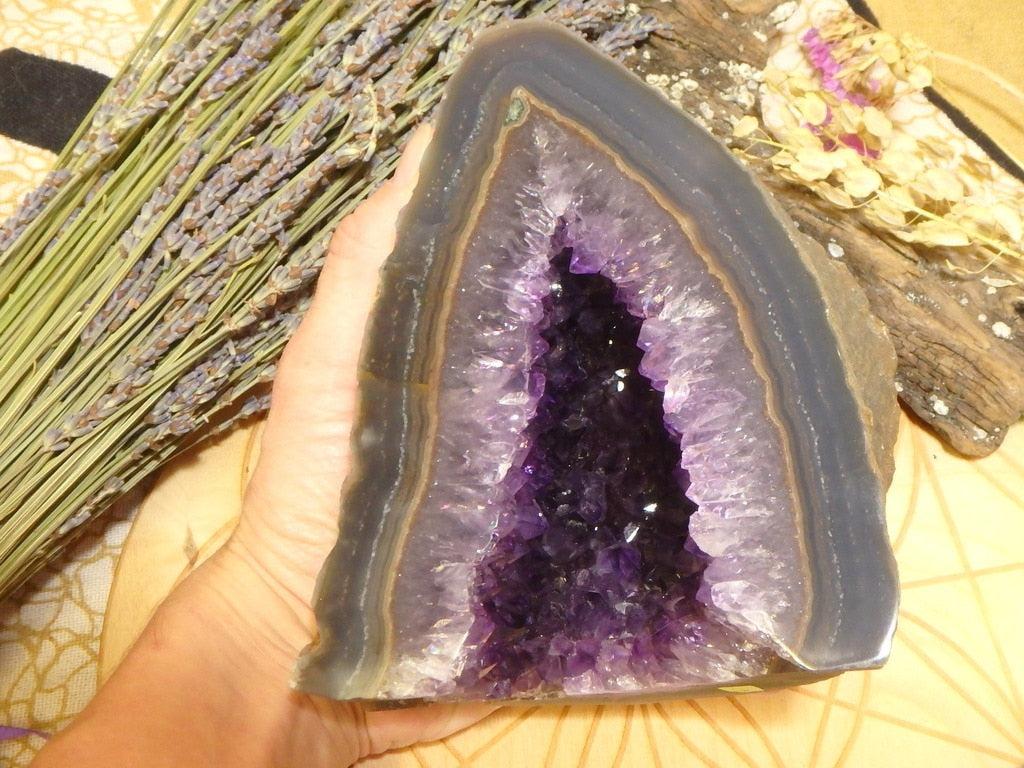 XL Breathtaking Deep Cathedral Cave Amethyst Geode Specimen From Uruguay - Earth Family Crystals