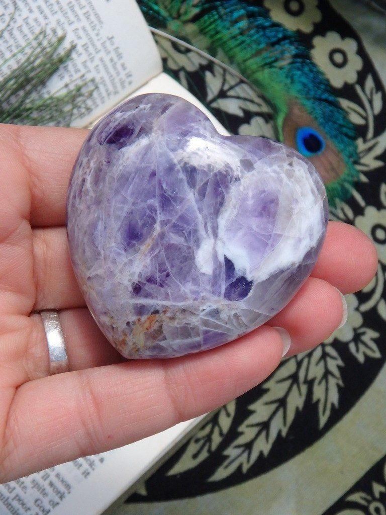 Amethyst Dream Quartz Love Heart - Earth Family Crystals