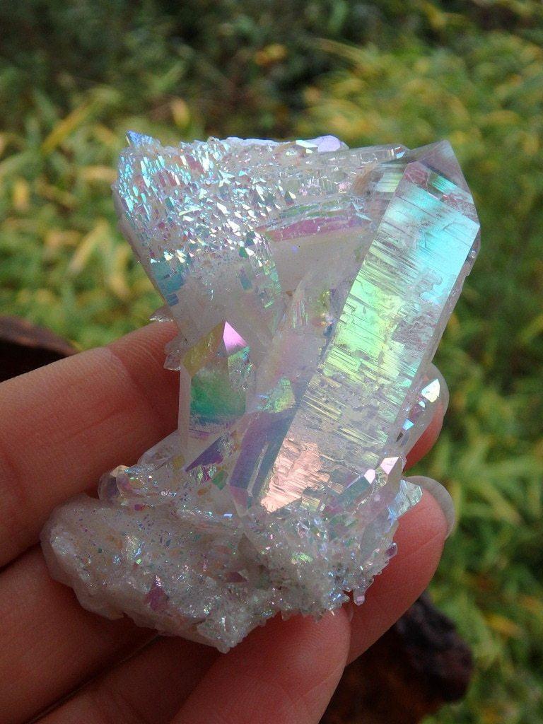 Brilliant Opal Glow Formation~Large Angel Aura Quartz Specimen - Earth Family Crystals